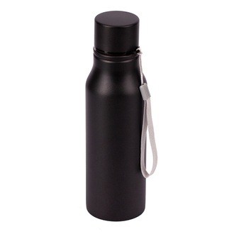 R08418 - Bidon stalowy Fun Tripping 700 ml, czarny - druga jakość
