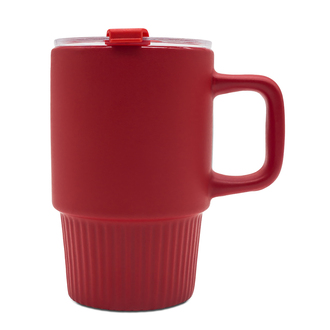 R85323 - Kubek ceramiczny Azzurro 440 ml, czerwony 